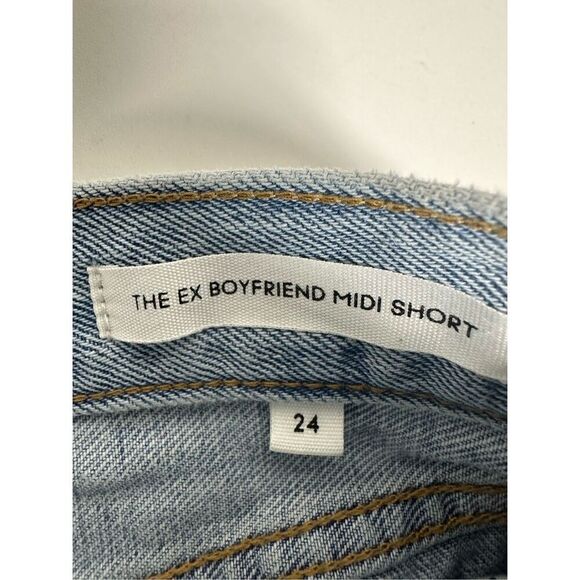 Denim Forum The Ex Boyfriend MIDI Shorts Blue Size 24 - Picture 4 of 15
